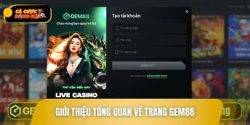 Nền tảng cá cược thể thao GEM88 cực uy tín