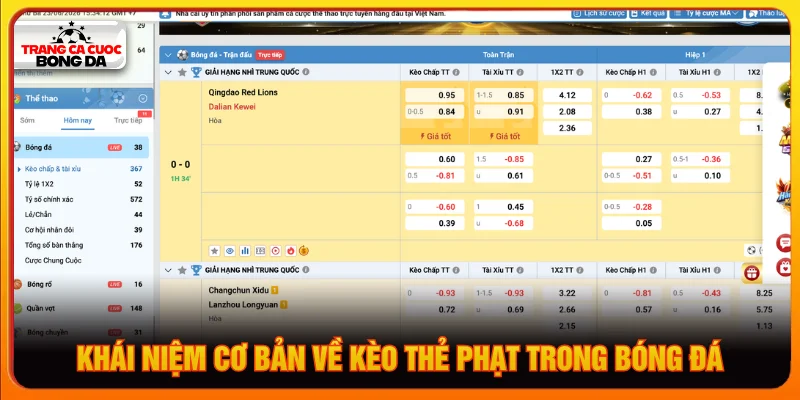 Tổng quan về kèo thẻ phạt là gì